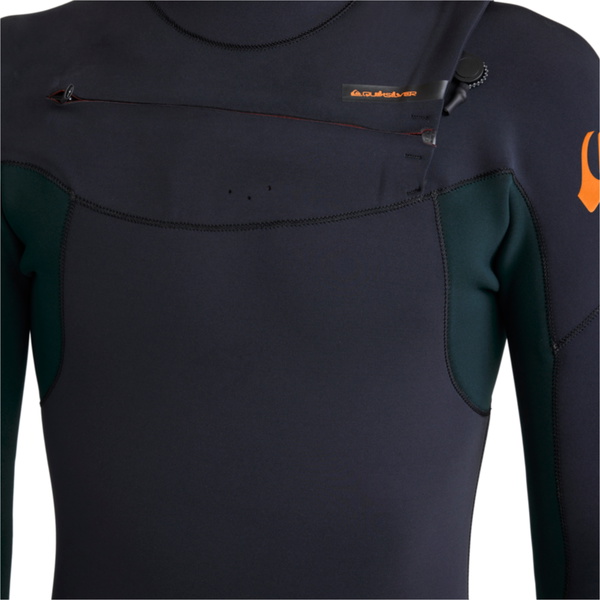 2026 Quiksilver Hommes Everyday Sessions 4/3mm Chest Zip Combinaison Néoprène 25AW213512 - Jade